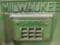 MILWAUKEE MODEL K NO. 3 VERTICAL MILLING MACHINE. STOCK # 1113824.