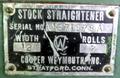 12" x .078" Cooper Weymouth Straightener 12A, 7 Rolls, 10-50 FPM