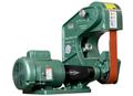 1 - NEW BURR KING 2 X 48 THREE WHEEL BELT GRINDER, MODEL #: 482