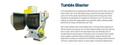 LS INDUSTRIES BARREL TYPE TUMBLE BLAST MACHINE &amp; DUST COLLECTOR: YOBRO #24013