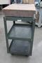 Starrett Granite Surface Plate, Pink, 2-Ledge, with Stand - 24"  18" x 4"- Auction Item
