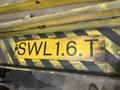 1.7 TON (3200 LBS) X 10' DEMAG WALL MOUNTED POWERED JIB CRANE &amp; CABLE HOIST: STOCK #19119
