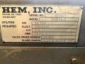 USED HEM 16" X 22" AUTOMATIC HORIZONTAL MITERING BANDSAW MODEL CYCLONE A-C, Year: 2007