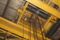 20 TON X 45'10" ZENAR OVERHEAD BRIDGE CRANE WITH POWER ROTATION OF LOWER BLOCK: STOCK #63568