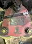 Chicago pneumatic 2000# air hoist with rope controls and trolley