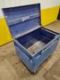 61" X 31" x 39" BLUE STEEL PORTABLE JOB BOX: STOCK 20055