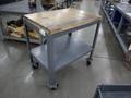 Uline HD Metal Tool Cart with Butcherblock Maple Top- Auction Item