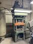 Hammond 50 ton 4 post hydraulic press with top mounted hydraulic system, 20" x 24" bolster, 7" ram, 20" l to r, 14 1/2" f to b, t slotted upper and lower, belt discharge