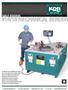 2.125" DIAMETER KRB MODEL #18M ELECTRO MECHANICAL ROTARY REBAR BENDER : YOBRO #25147