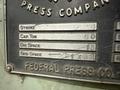 60 TON FEDERAL MODEL #60 OBI PUNCH STAMPING PRESS, 4" STROKE: STOCK #20995