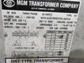 30 KVA 3 PHASE MGM TRANSFORMER CO TRANSFORMER: STOCK #20516