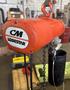 1/2 Ton CM Lodestar Electric Hoist F2, Two-Speed, 8' Lift, Pendant, Trolley