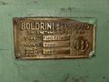 1/2&quot; X 13&#039; BOLDRINI MODEL #RIB0-13-HY HYDRAULIC HEAD FLANGER &amp; DISHING MACHINE: STOCK #23190
