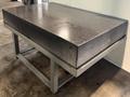 48" x 72" Granite Surface Plate, Black, 10" Thick, Stand