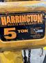 10,000 LB (5 TON) HARRINGTON MOTORIZED CHAIN HOIST W/ POWER TROLLEY: STOCK #19953