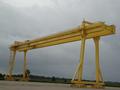 80/40 TON X 195' X 59' LIFT NORTH AMERICAN IND DOUBLE LEG ROLLING GANTRY CRANE: STOCK #14494