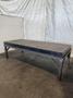 124&quot; X 50&quot; STEEL DRILLED &amp; TAPPED LAYOUT TABLE W/ STAND. STOCK # 0667025.