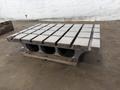24" WIDE x 36" LONG x 8" TALL T-SLOTTED RISER MACHINE TABLE. STOCK # 0433726