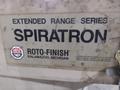 5 CUBIC FOOT ROTO FINISH MODEL #0405MS SPIRATRON VIBRATORY PART DEBURRING FINISHER: STOCK #20351