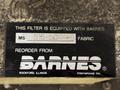 40 GPM BARNES MODEL RMP-25 COMBINATION MAGNETIC SEPERATOR &amp; FABRIC COOLANT FILTERING SYSTEM: STOCK #22303