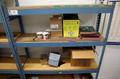 Teardrop Style Adjustable Shelf Racking with 5 Shelves with Assorted Contents- Auction Item