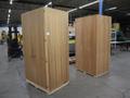 Wood Large 2 Door Multi Slot Cabinets (2pcs) Matched Pair- Auction Item