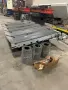 USED MET-FAB 3/8 X 10 SHEAR CONVEYOR WITH PNEUMATIC SHEET SUPPORTS