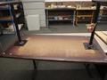 Steel Leg, Wood and laminate Top Tables (2pcs)- Auction Item