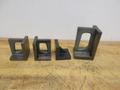 Cast Iron Angle Plates (4 pcs), (1) 4.5" x 5" x 8", (2) 3.75" x 4" x 5", (1) 4" x 4" x 4"- Auction Item
