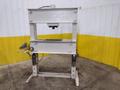 50 TON ENERPAC H-FRAME AIR OVER OIL SHOP PRESS: YOBRO #25793