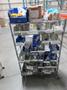 Rolling Wire Shelf with Contents of Assorted Hardware and Fasteners- Auction Item