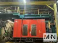 35 LB DUAL HEAD CINCINNATI MODEL T3000W-D120G-D35 ACCUMULATOR HEAD BLOW MOLDING MACHINE MFG 1998