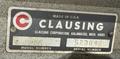 20&quot; Clausing Single Spindle Drill, High Column, 24&quot; x 40&quot; Tbl., 3 MT, 1.5 HP