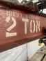2 TON WALLACE A FRAME ROLLING GANTRY CRANE. STOCK # 0523823