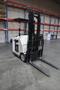 Baker CBR-FD Standing Electric Forklift 2550# Cap, Side Shift, Charger- Auction Item