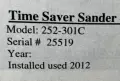 TIMESAVER 52" 2 HEAD BELT GRINDER SANDER  -  252-301C