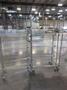 Uline Rolling Metal Wire Carts with Angled Shelves (5 total) (4) 36" x 18" x 78" High and (1) 36" x 24" x 78"- Auction Item