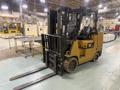 10,000 LB CAT MODEL #GC45KSWB LP GAS FORKLIFT W/ RICE LAKE INTEGRATED SCALE SYSTEM: YOBRO #25941