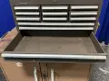 KENNEDY, KNAACK 13 TOOL BOX COMPARTMENTS, 4 TOOL CABINET DRAWERS MACHINIST TOOL BOX, JOBMASTER ROLLING WORKBENCH ASSEMBLY  -  JOBMASTER 44