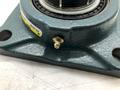 (4) 2-3/16&quot; DODGE 4 BOLT FLANGE BALL BEARING WITH COLLAR LOCKING: STOCK 18532