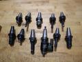 Command CT 40 Taper Tool Holders: (1) Tapmatic Head, (1) ER20 Collet Holder, (9) End Mill Holders- Auction Item