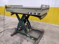 3800 LBS X 60" X 42" SOUTHWORTH MODEL #LS4-36 HYDRAULIC SCISSOR LIFT TABLE WITH ROLLER TOP, 110 VOLT: STOCK #20884