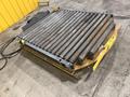 4,000 LBS X 60" X 48" ECONO LIFT HYDRAULIC SCISSOR LIFT TABLE WITH ROTARY ROLLER CONVEYOR TOP, 115 VOLT: STOCK #20958