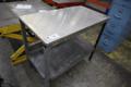 Metal Table w LOwer Shelf- Auction Item