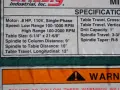 GRIZZLY INDUSTRIAL INC 6-1/4” X 21-5/8” VERTICAL MILL/DRILL  -  G0463