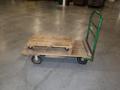 Rolling Shop Cart with Wooden Deck, and Wooden Furniture Dolly with Swivel Casters- Auction Item