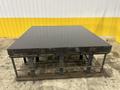 96&quot; X 96&quot; STEEL LAYOUT TABLE / PLATE ON HEAVY DUTY STORAGE RACK BASE: STOCK #11026