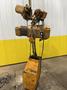 10,000 LB (5 TON) HARRINGTON MOTORIZED CHAIN HOIST W/ POWER TROLLEY: STOCK #19954