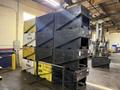 48" x 36" x 29" HIGH AMERICAN MFG GRAVITY FED PARTS BINS / HOPPERS WITH FORK POCKETS: YOBRO #25386