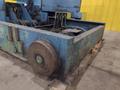 20,000 LBS BRANER HYDRAULIC COIL UPENDER WITH POWER FEED CONVEYOR: YOBRO #25238